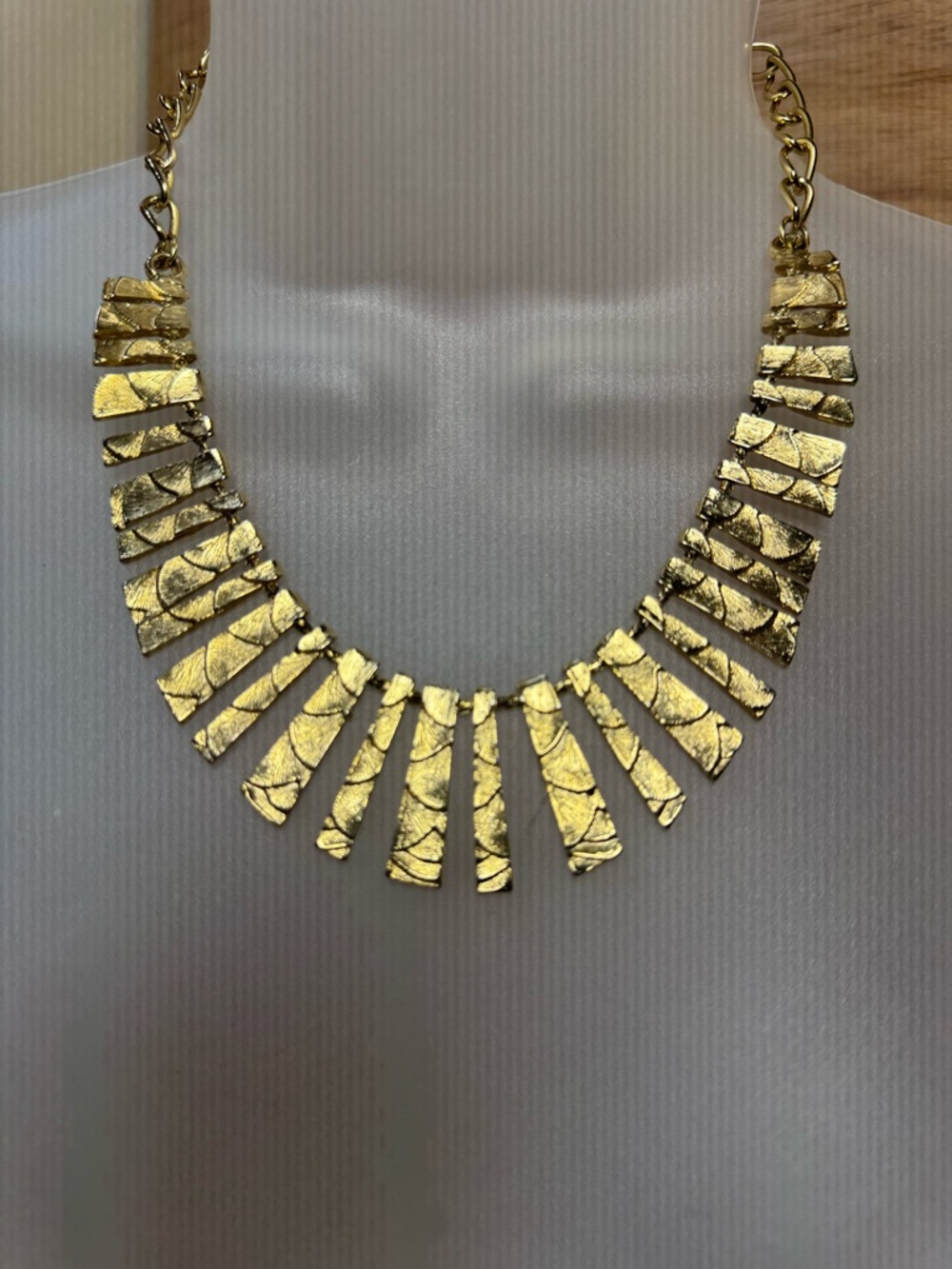 Ultra craft Gold Statement Fan Necklace - Women's Jewelry